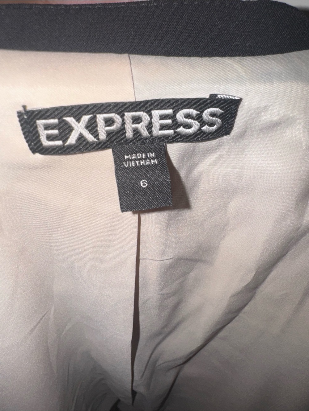 Express Light Beige blazer size 6
